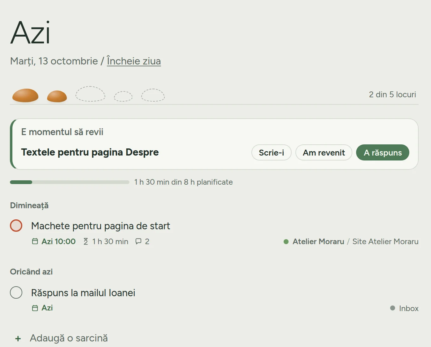 Pagina Azi din Finilist, cu două locuri din cinci ocupate